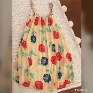 Charmin Charlie Yellow Floral Shift Dress